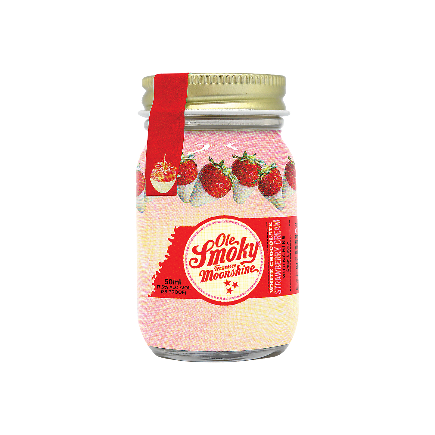 OLE SMOKY WHITE CHOCOLATE STRAWBERRY CREAM MOONSHINE 35 50ML