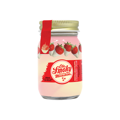 OLE SMOKY WHITE CHOCOLATE STRAWBERRY CREAM MOONSHINE 35 50ML