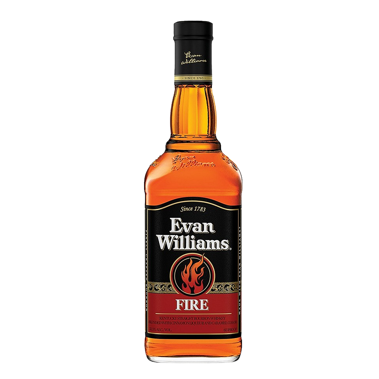 EVAN WILLIAMS CINNAMON WHISKEY LIQUEUR FIRE 65 750ML