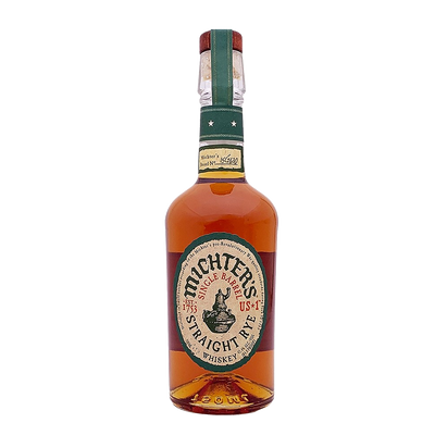 MICHTER'S STRAIGHT RYE WHISKEY US 1 SINGLE BARREL 110 750ML