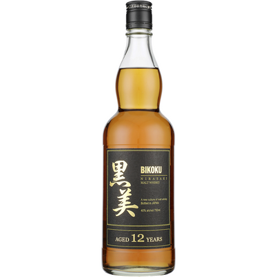 BIKOKU SINGLE MALT WHISKY NIRASAKI 12 YR 80 750ML