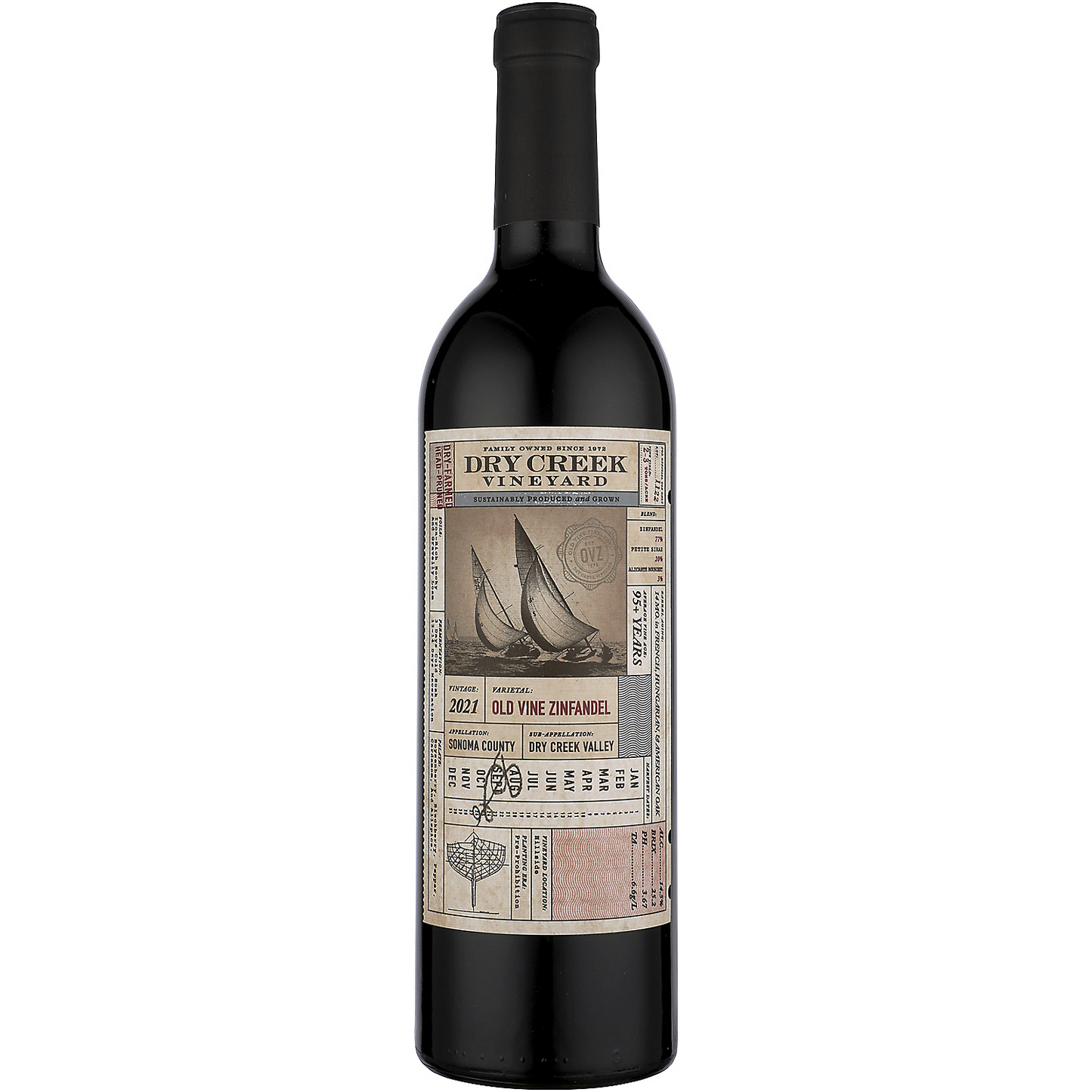 DRY CREEK VINEYARD ZINFANDEL OLD VINE DRY CREEK VALLEY 2021 750ML