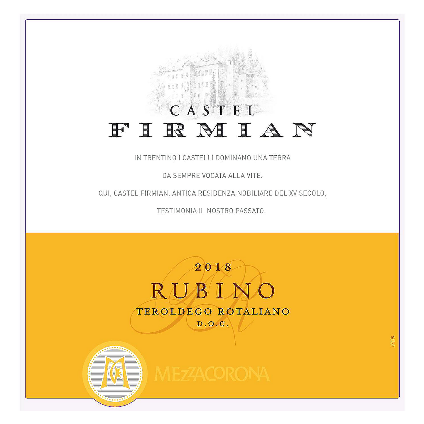 CASTEL FIRMIAN TEROLDEGO ROTALIANO RUBINO 750ML