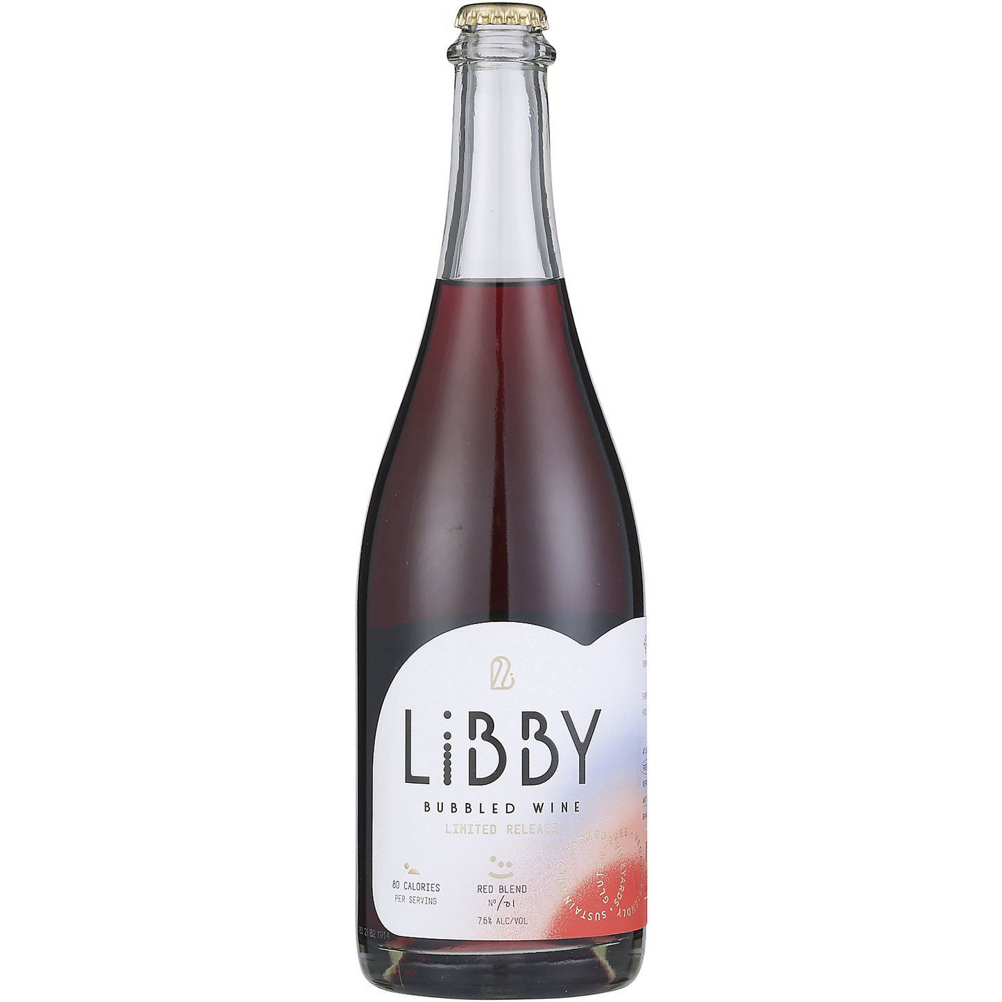 LIBBY SPARKLING RED BLEND NO 1 BUBBLED WINE AMERICAN 750ML