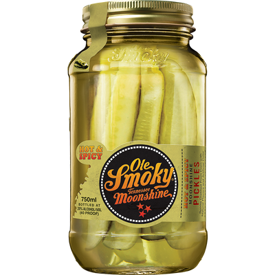 OLE SMOKY HOT & SPICY PICKLES MOONSHINE 40 750ML