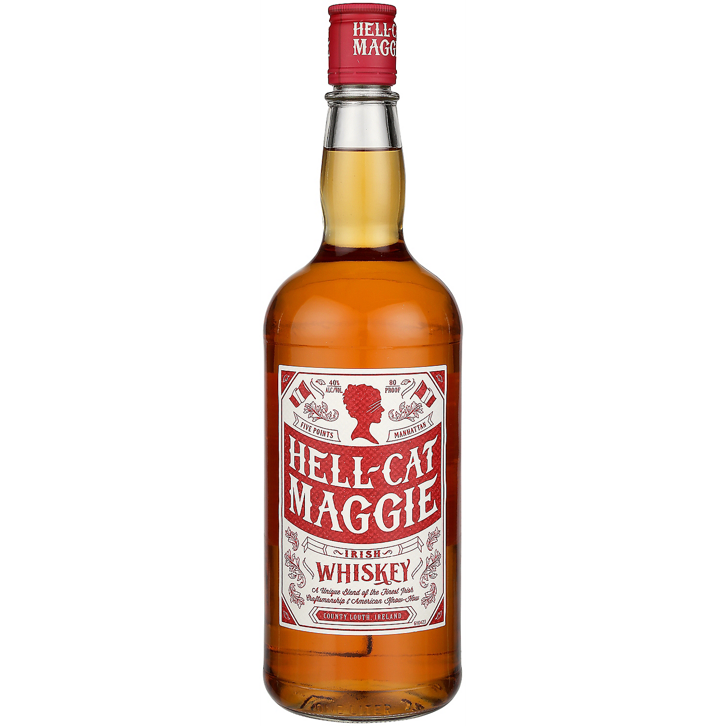 HELL CAT MAGGIE BLENDED IRISH WHISKEY 80 1L