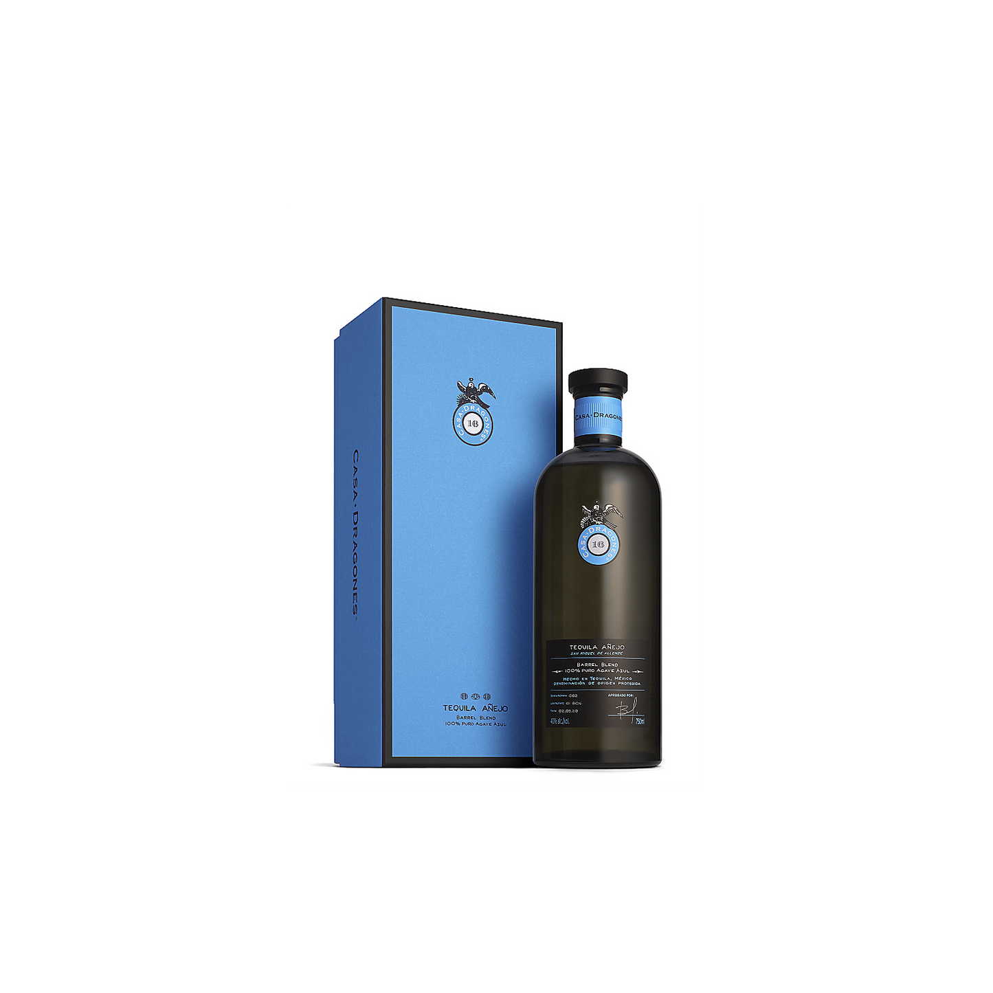 CASA DRAGONES TEQUILA ANEJO BARREL BLEND 80 375ML
