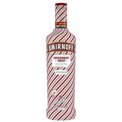 SMIRNOFF PEPPERMINT FLAVORED VODKA PEPPERMINT TWIST LIMITED EDITION 60 750ML