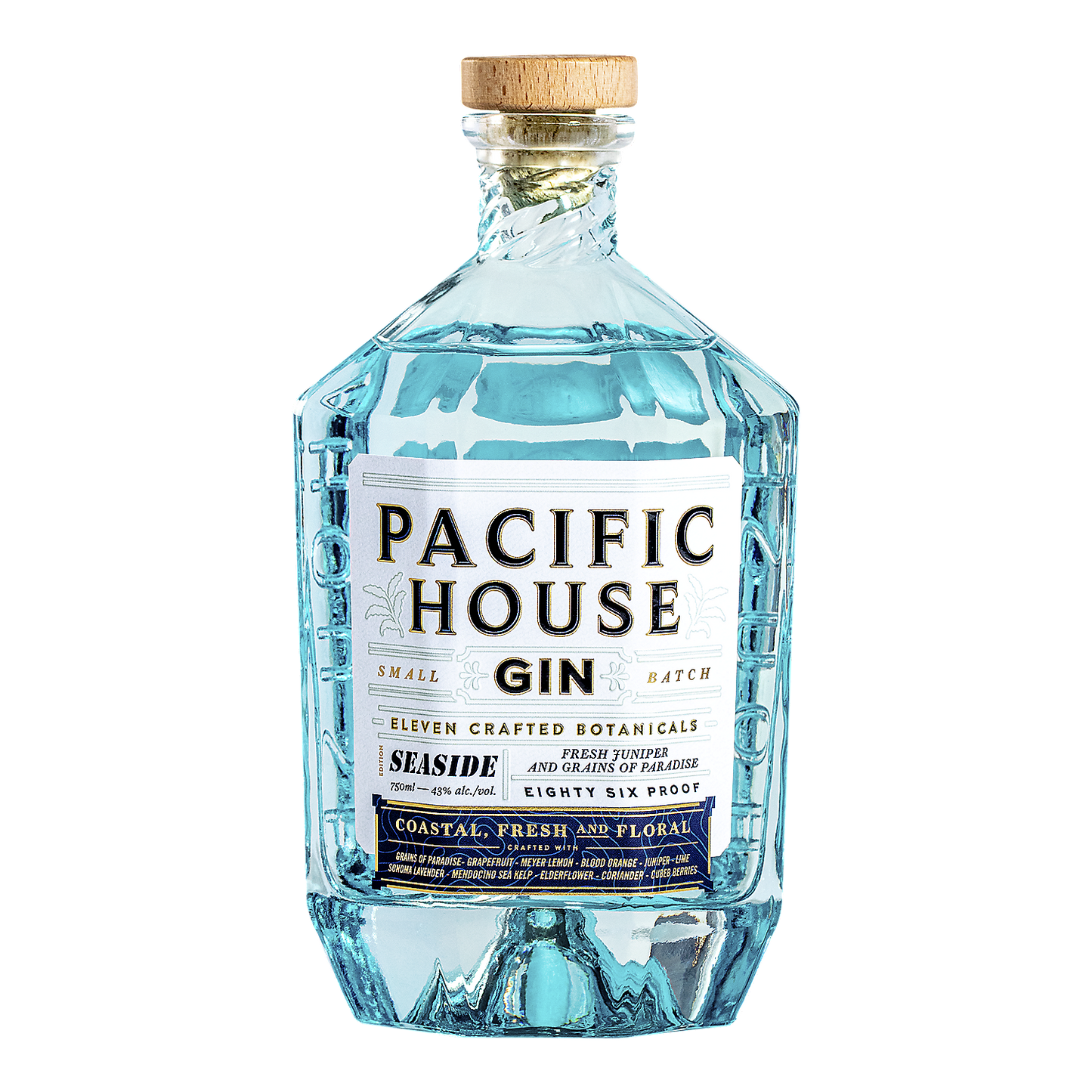 PACIFIC HOUSE GIN SEASIDE 86 750ML