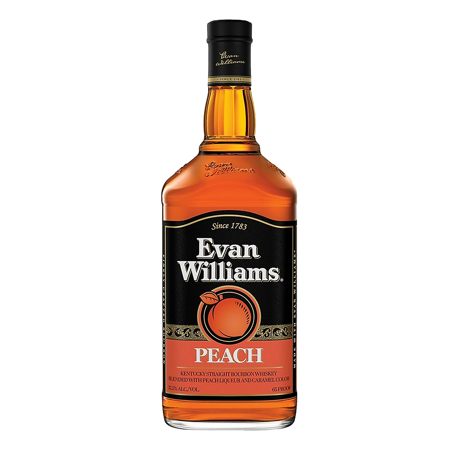 EVAN WILLIAMS PEACH WHISKEY LIQUEUR 65 750ML