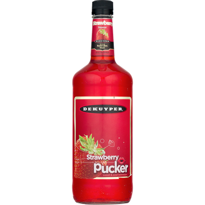 DEKUYPER SOUR STRAWBERRY SCHNAPPS PUCKER 30 1L
