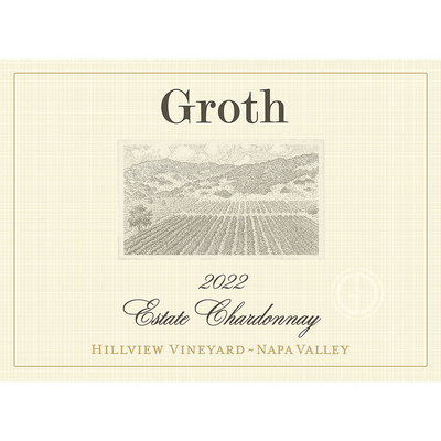 GROTH CHARDONNAY ESTATE HILLVIEW VINEYARD NAPA VALLEY 2022 750ML