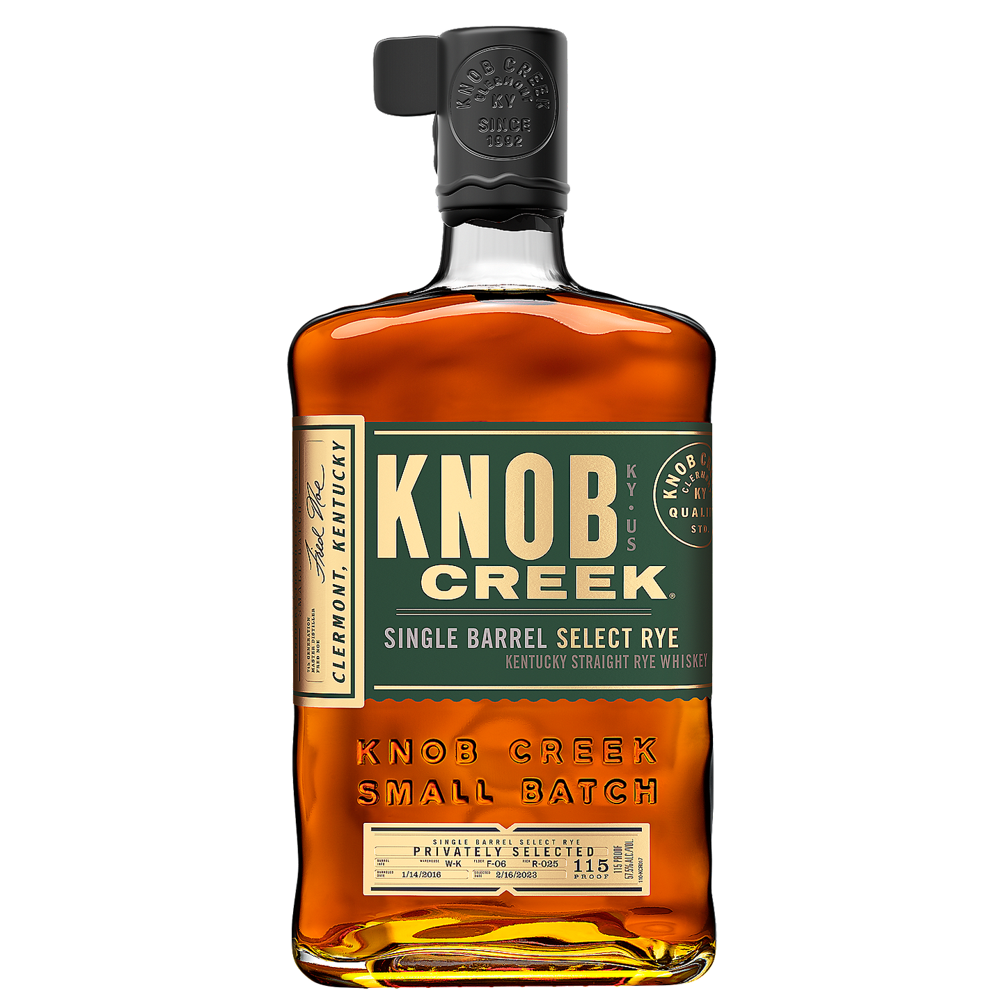 KNOB CREEK STRAIGHT RYE WHISKEY SINGLE BARREL SELECT 115 750ML