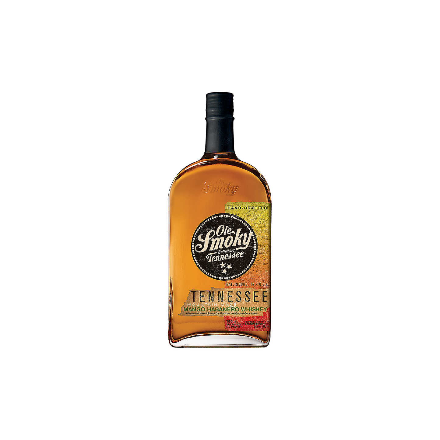 OLE SMOKY MANGO HABANERO FLAVORED WHISKEY MOUNTAIN MADE 70 750ML