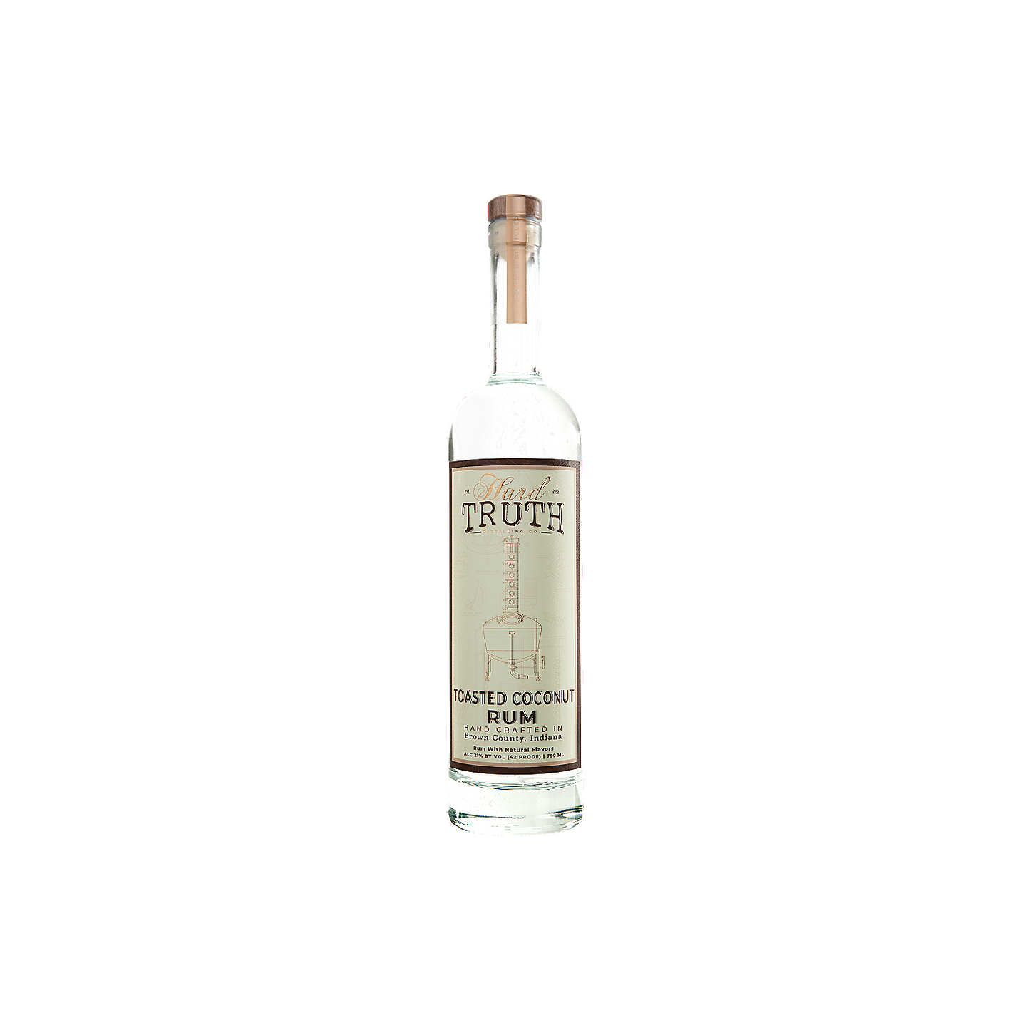 HARD TRUTH TOASTED COCONUT FLAVORED RUM 42 50ML