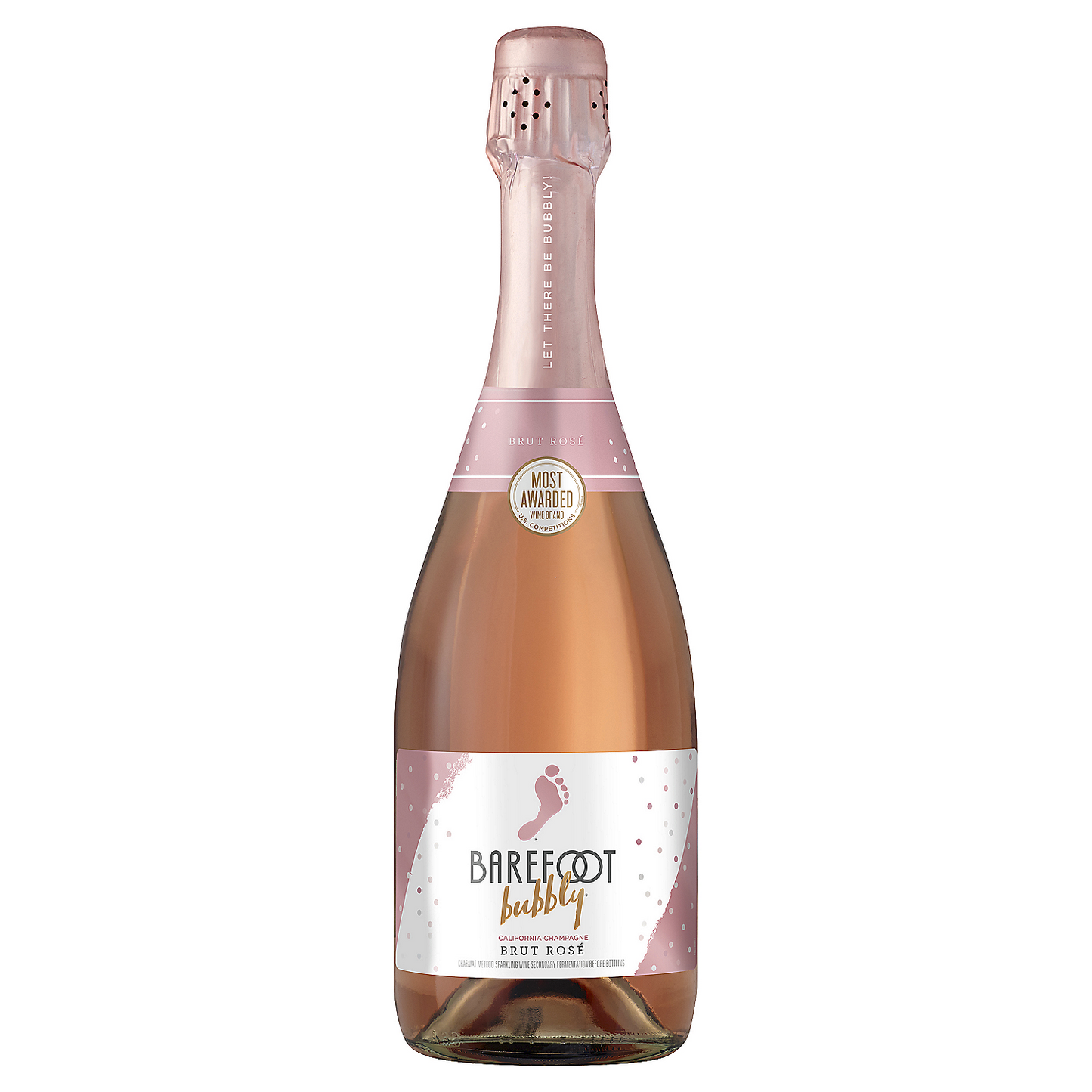 BAREFOOT BUBBLY BRUT ROSE CHAMPAGNE CALIFORNIA 187ML