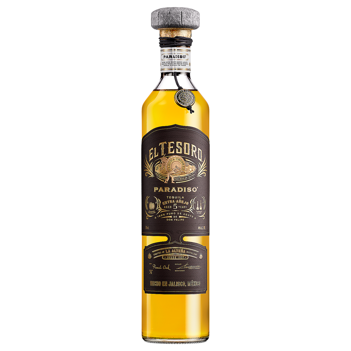 EL TESORO TEQUILA EXTRA ANEJO PARADISO 5 YR 80 750ML