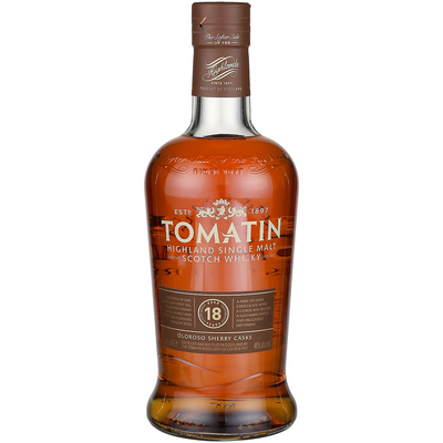 TOMATIN SINGLE MALT SCOTCH 18 YR 92 750ML