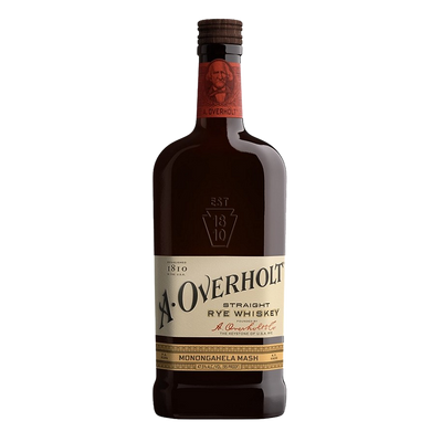 A OVERHOLT STRAIGHT RYE WHISKEY MONONGAHELA MASH 4 YR 95 750ML