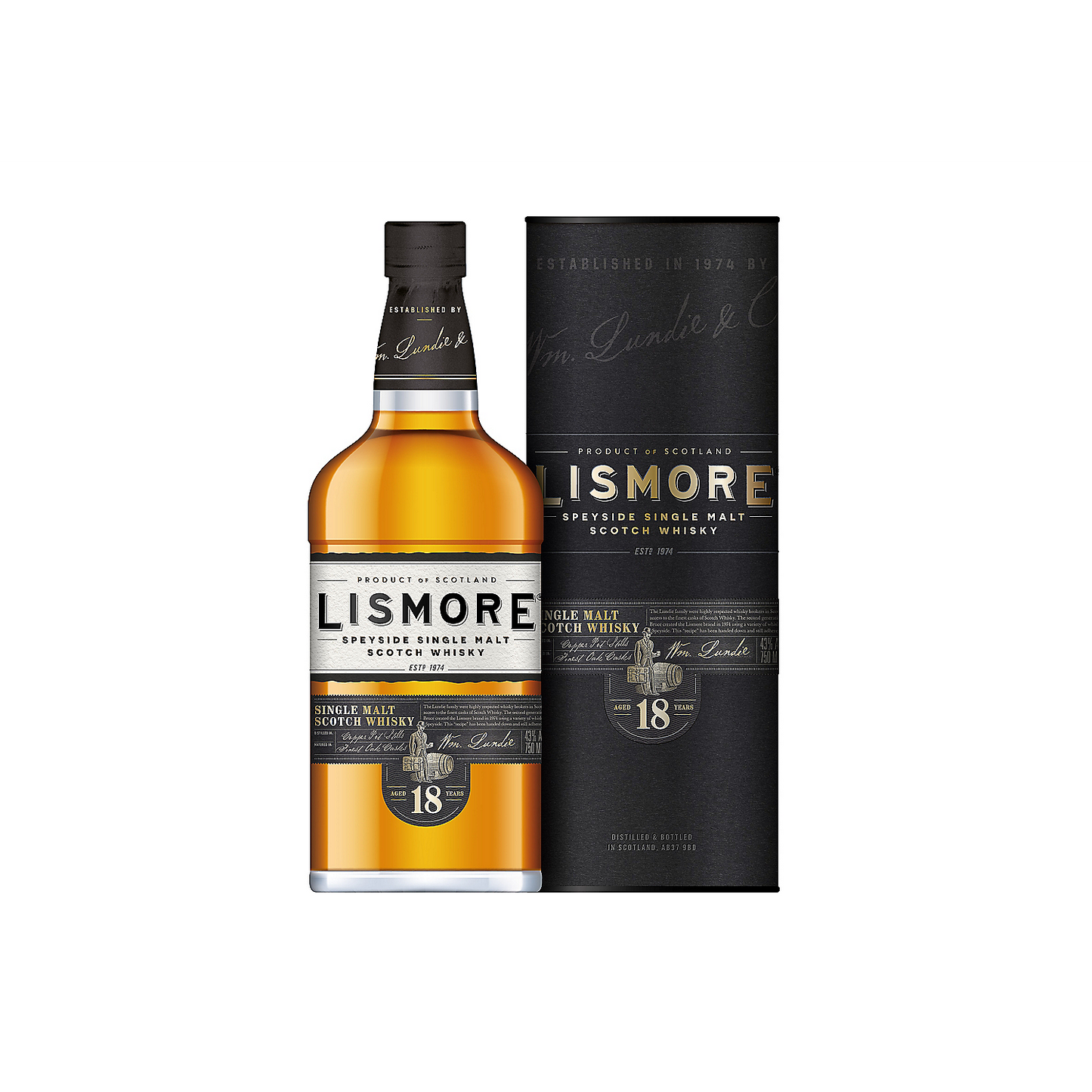 LISMORE SINGLE MALT SCOTCH 18 YR 86 750ML