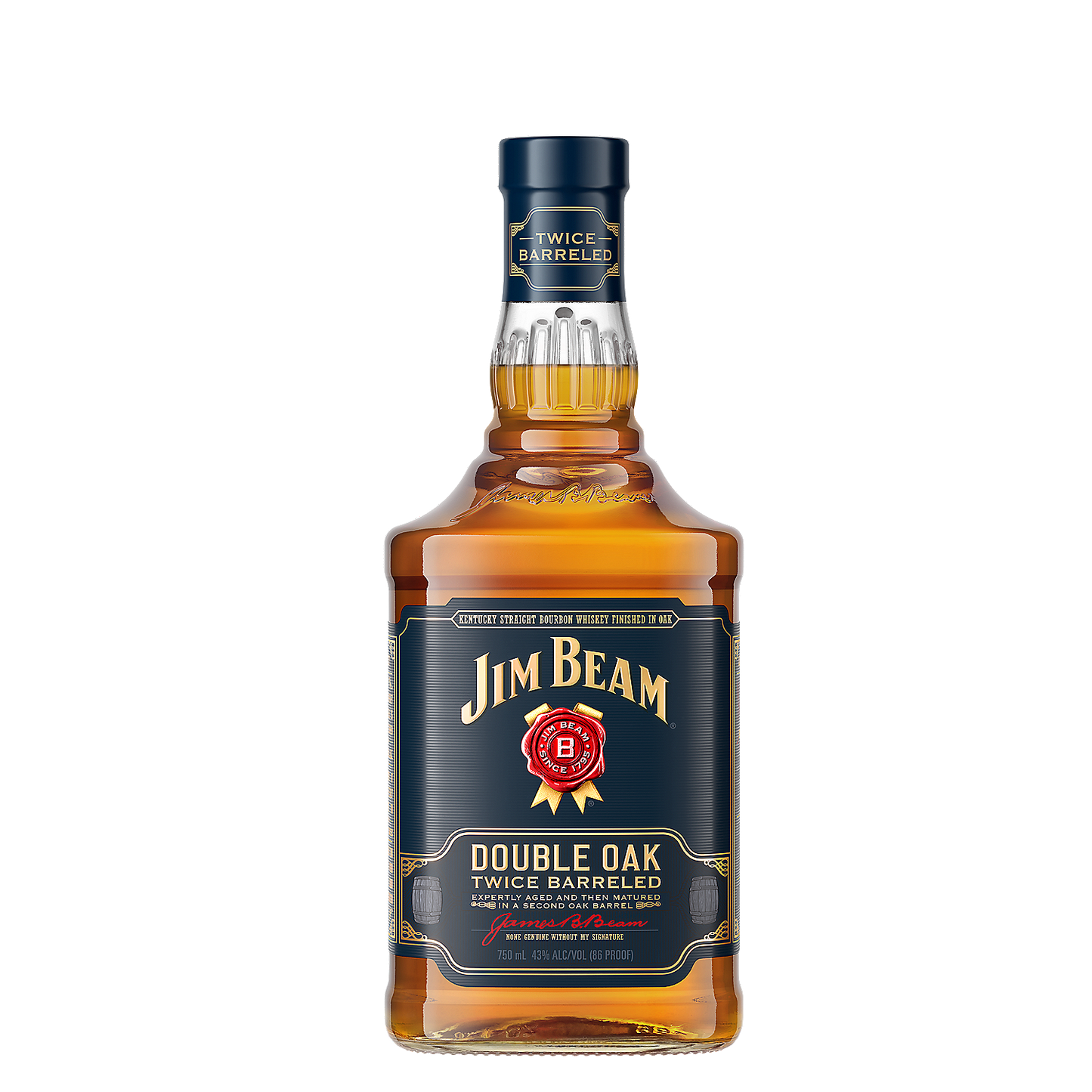 JIM BEAM STRAIGHT BOURBON DOUBLE OAK TWICE BARRELED 86 750ML