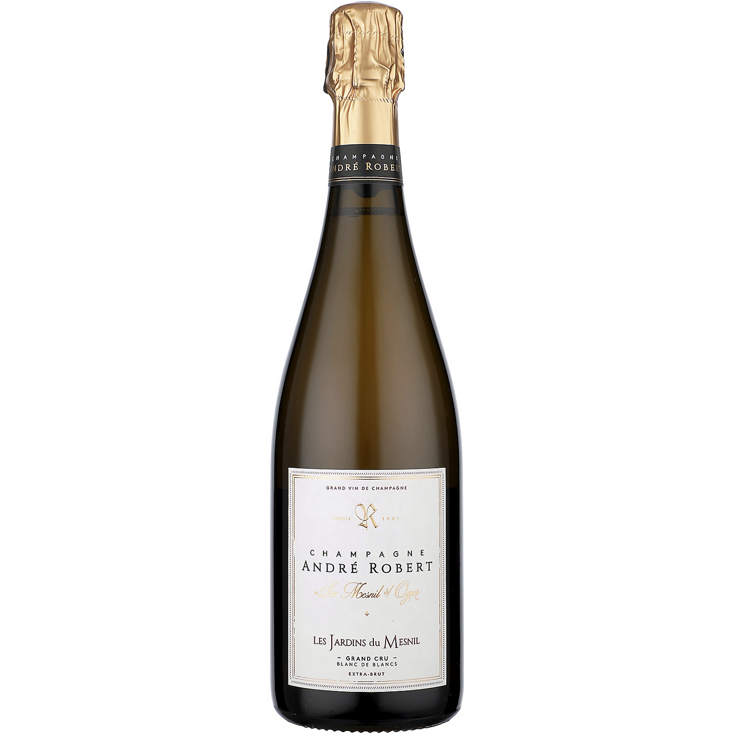 ANDRE ROBERT CHAMPAGNE EXTRA BRUT BLANC DE BLANCS LES JARDINS DU MESNIL GRAND CRU 750ML