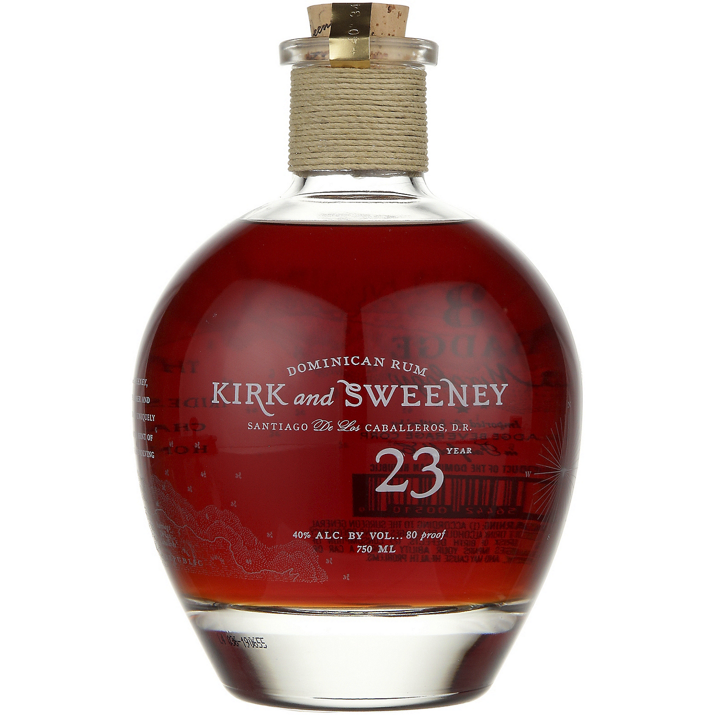 KIRK AND SWEENEY AGED RUM 23 YR 80 750ML