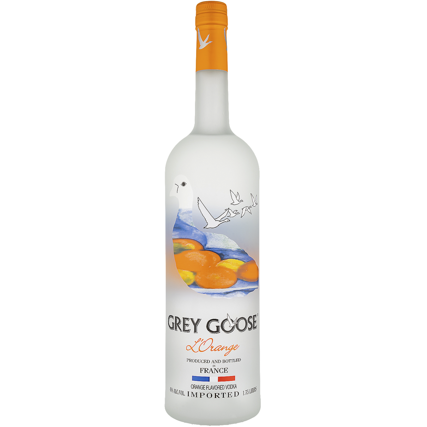 GREY GOOSE ORANGE FLAVORED VODKA L'ORANGE 80 1L