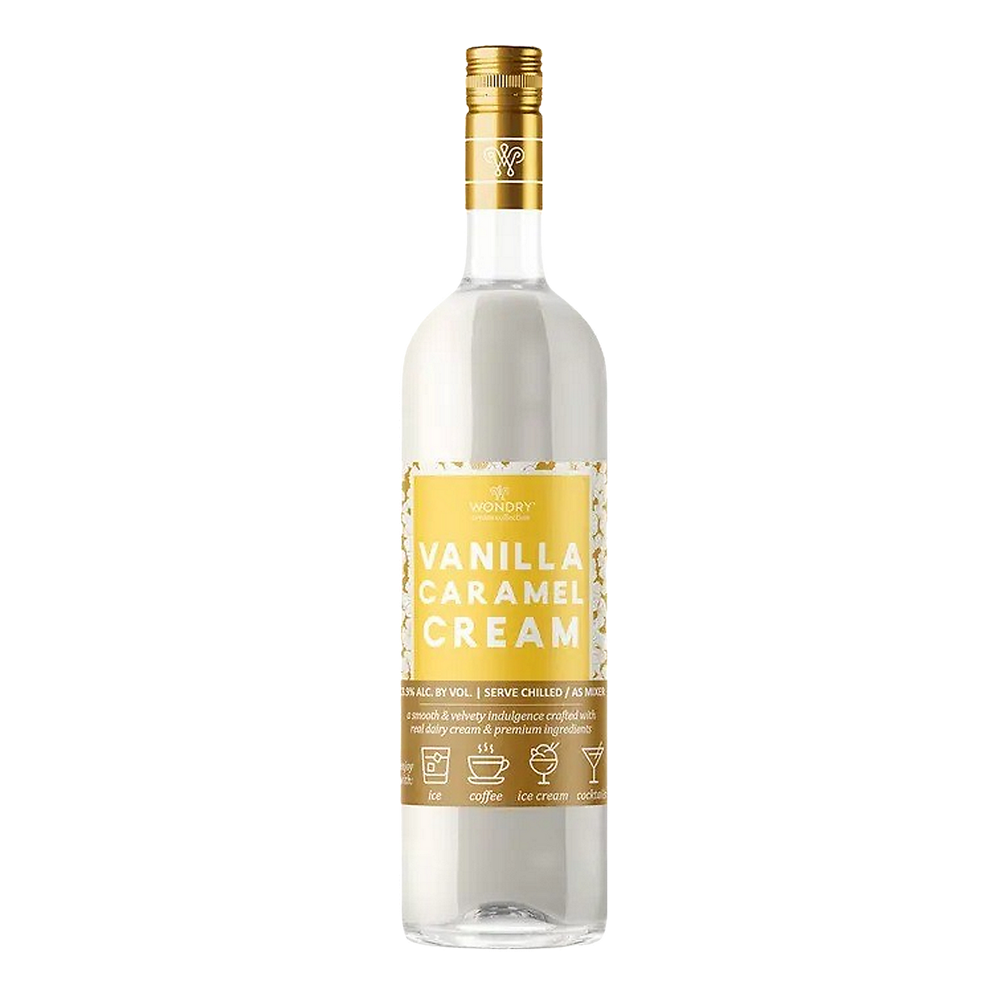 WONDRY WINE BASED COCKTAIL CREAM COLLECTION SOUTHERN COUNTRY COCKTAIL CREAM VANILLA CARAMEL CREAM 750ML