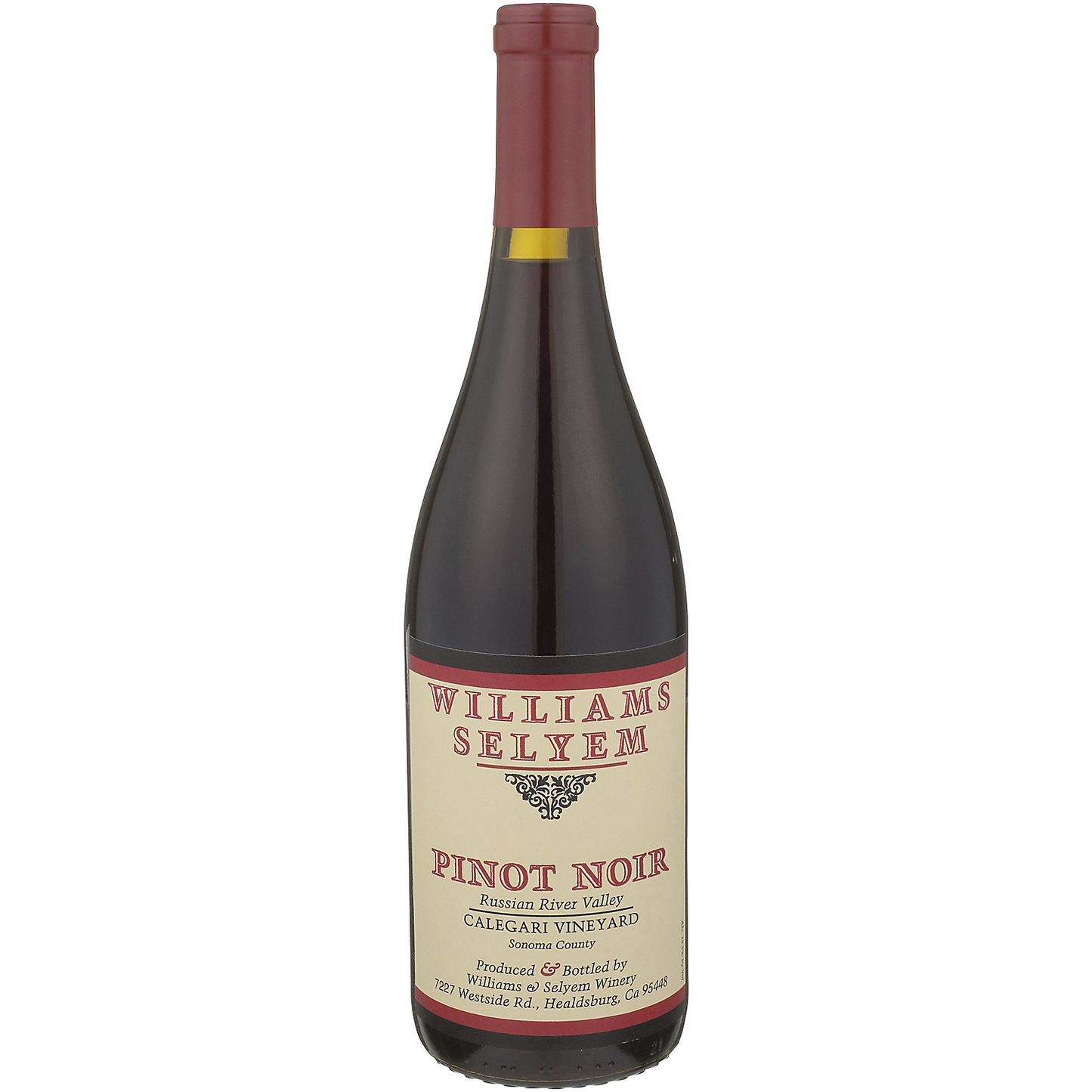 WILLIAMS SELYEM PINOT NOIR CALEGARI VINEYARD RUSSIAN RIVER VALLEY 2020 750ML