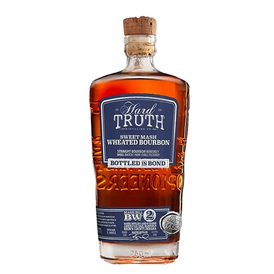 HARD TRUTH STRAIGHT BOURBON SWEET MASH WHEATED SMALL BATCH BOTTLED IN BOND 4 YR 100 750ML