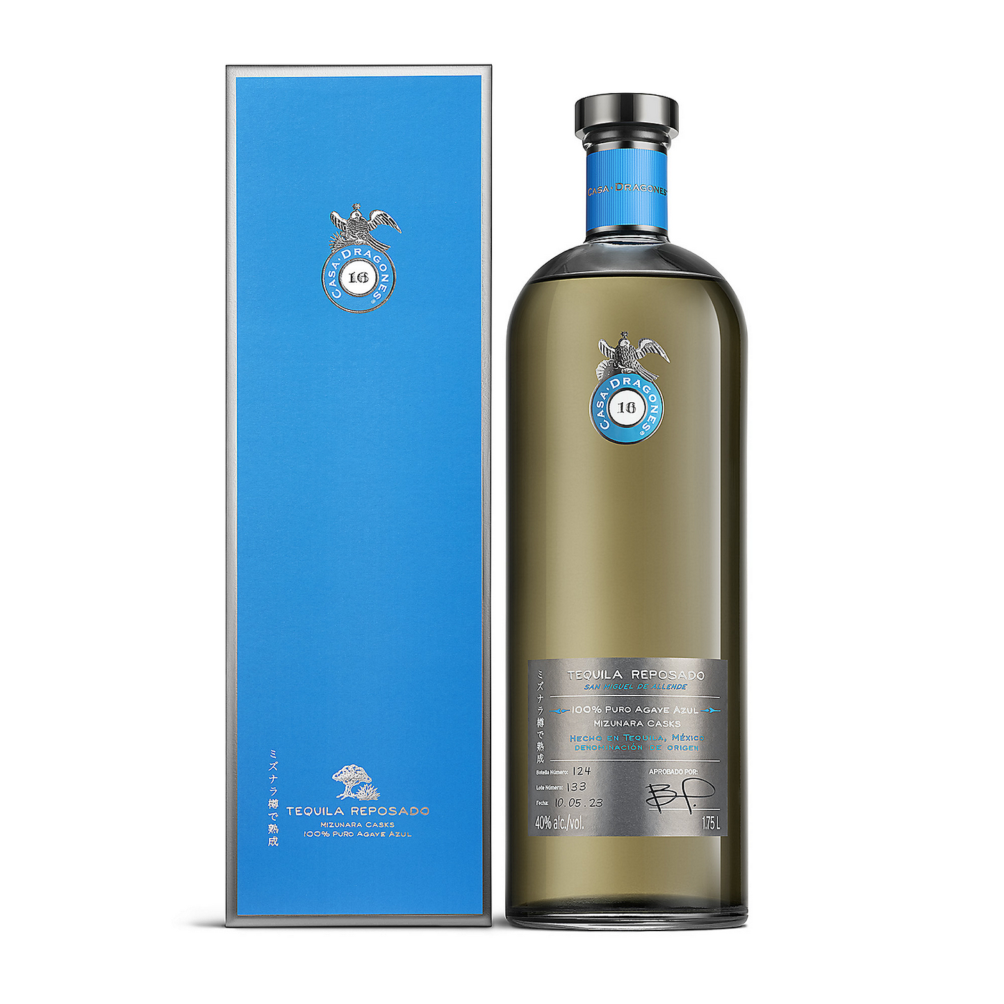 CASA DRAGONES TEQUILA REPOSADO 80 W/ BOX 1.75L