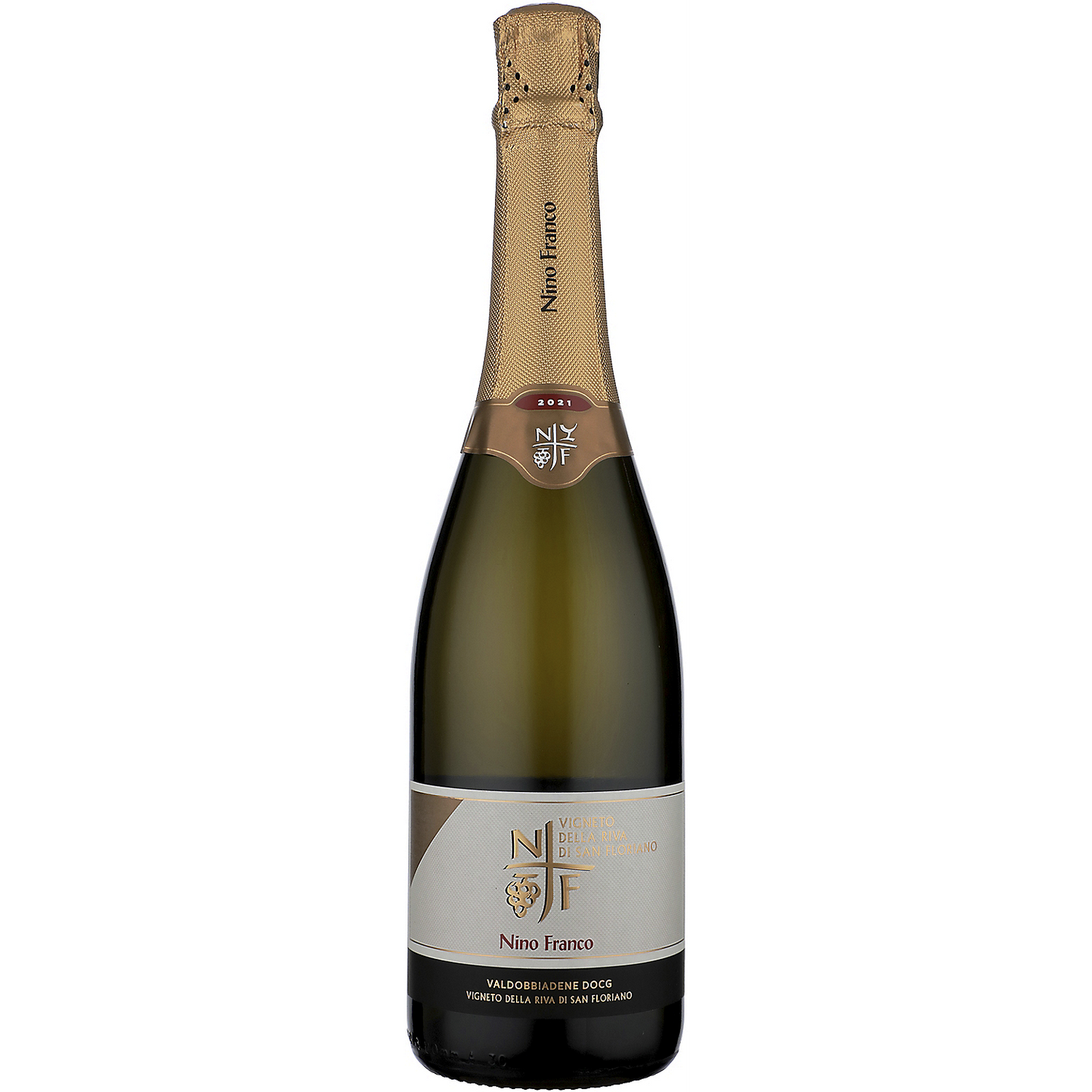 NINO FRANCO VALDOBBIADENE PROSECCO SUPERIORE BRUT VIGNETO DELLA RIVA DI SAN FLORIANO 2021 750ML