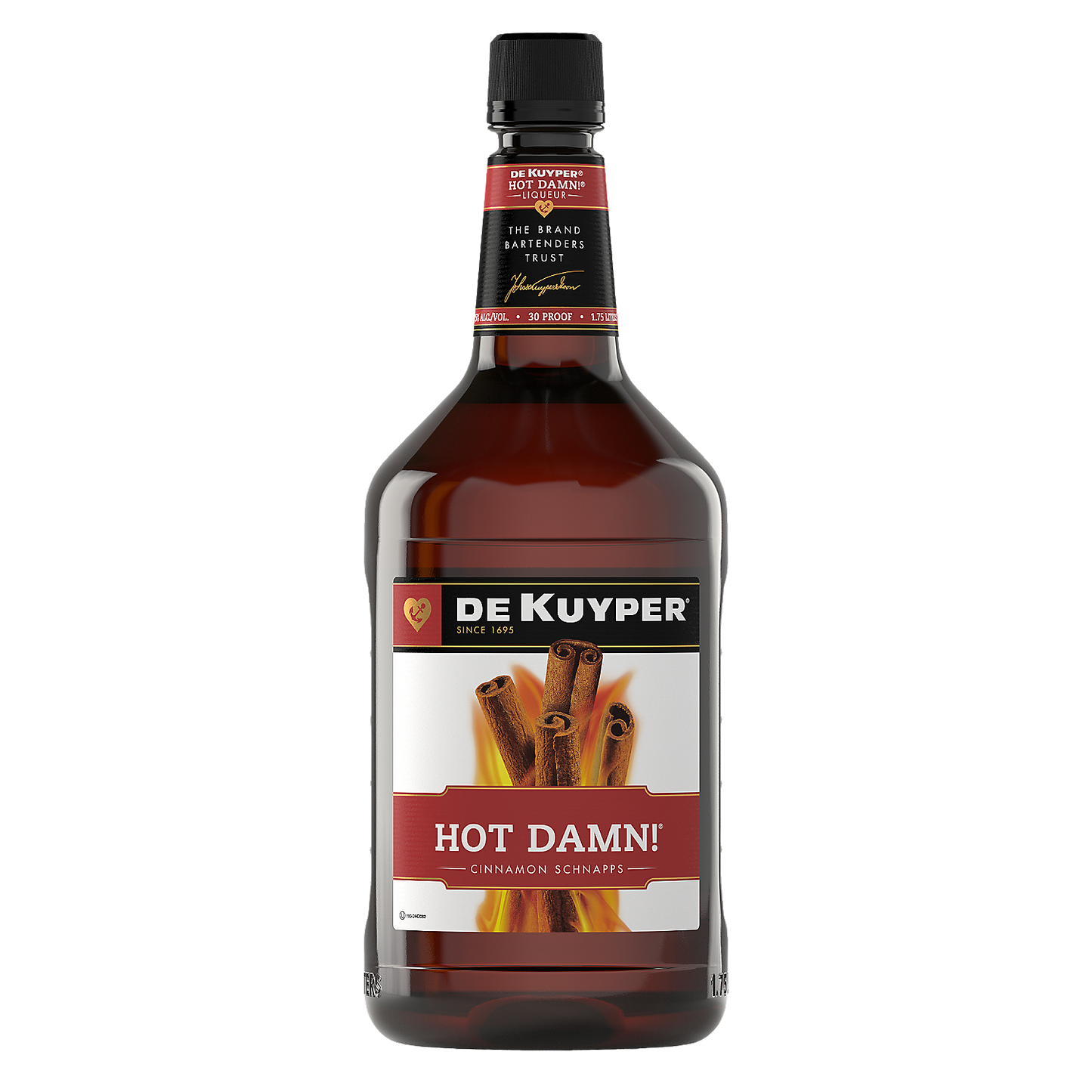 DEKUYPER CINNAMON SCHNAPPS HOT DAMN! 30 375ML
