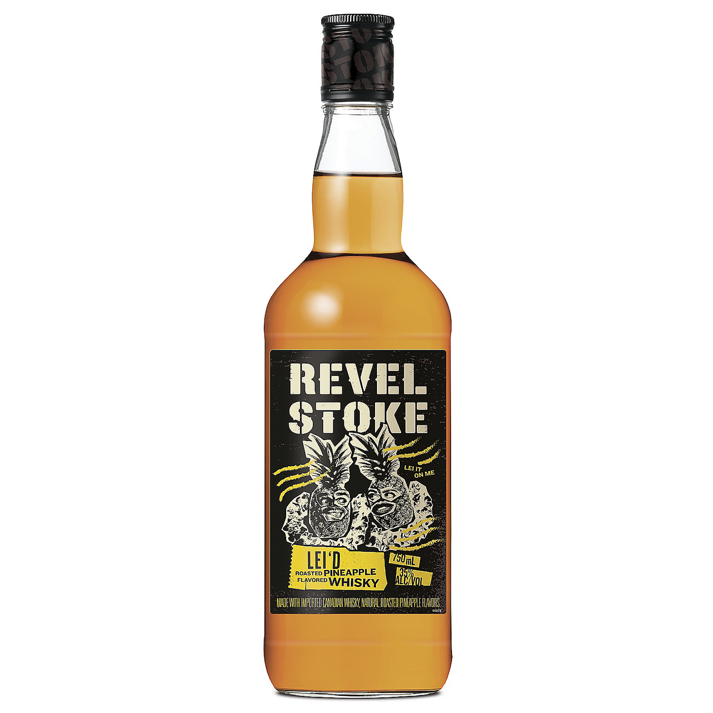 REVEL STOKE ROASTED PINEAPPLE FLAVORED WHISKEY LEI'D 70 750ML