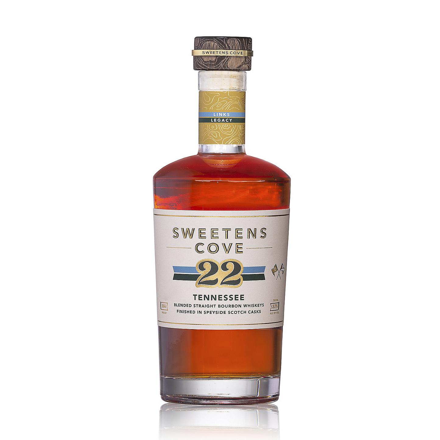 SWEETENS COVE BLENDED BOURBON 22 FINISHED IN SPEYSIDE SCOTCH CASKS 10 YR 114 750ML