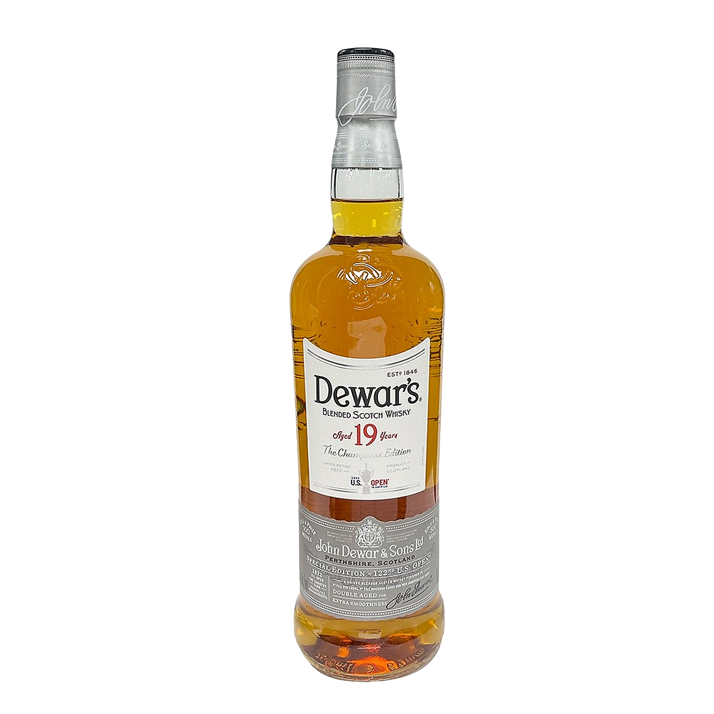 DEWAR'S BLENDED SCOTCH THE CHAMPIONS EDITION U.S. OPEN LIMITED EDITION 19 YR 86 750ML