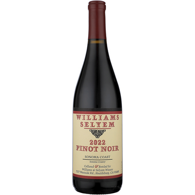 WILLIAMS SELYEM PINOT NOIR SONOMA COAST 2022 750ML