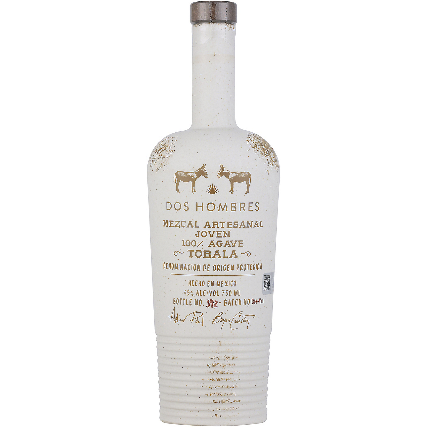 DOS HOMBRES MEZCAL ARTESANAL JOVEN TOBALA 90 750ML