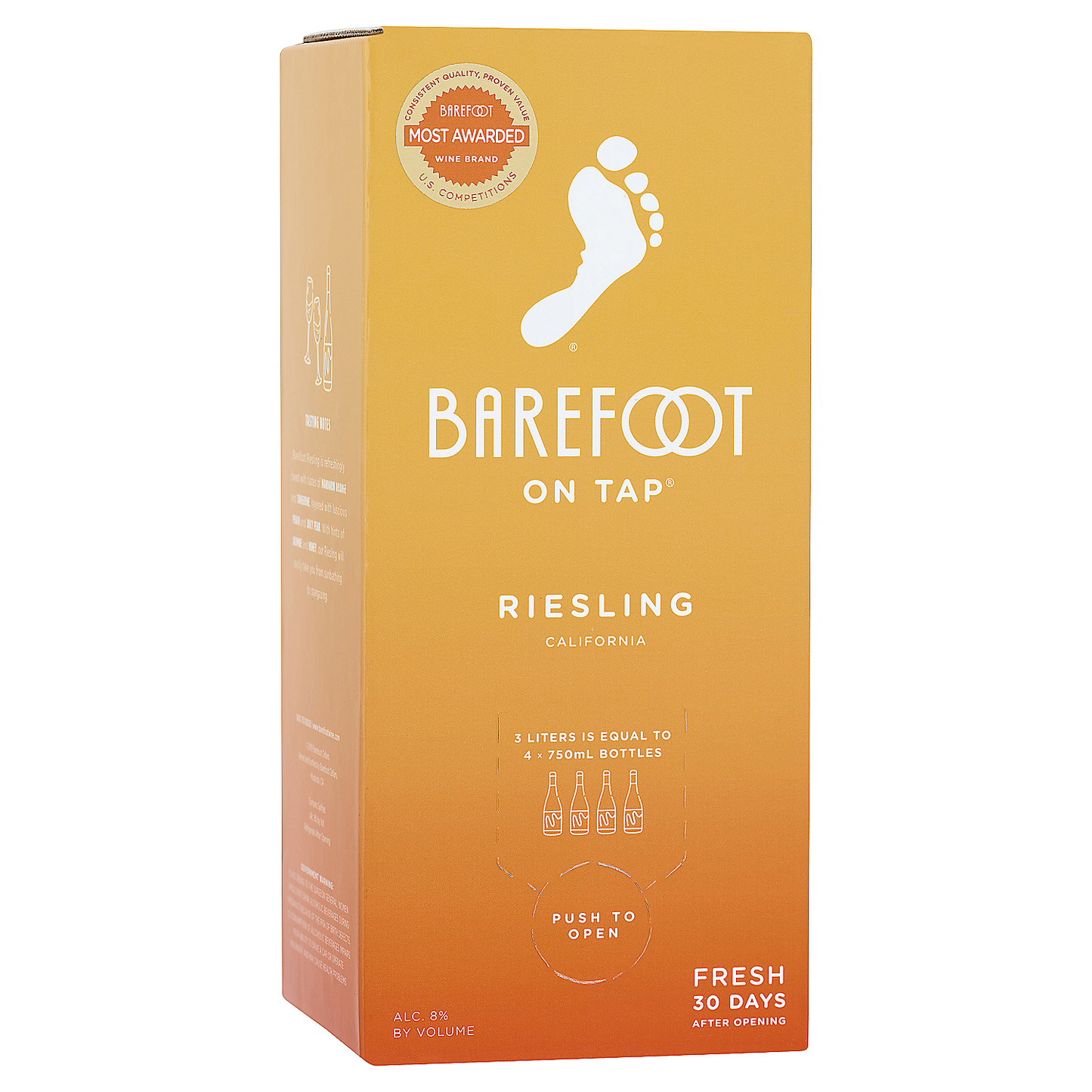 BAREFOOT RIESLING CALIFORNIA 3L
