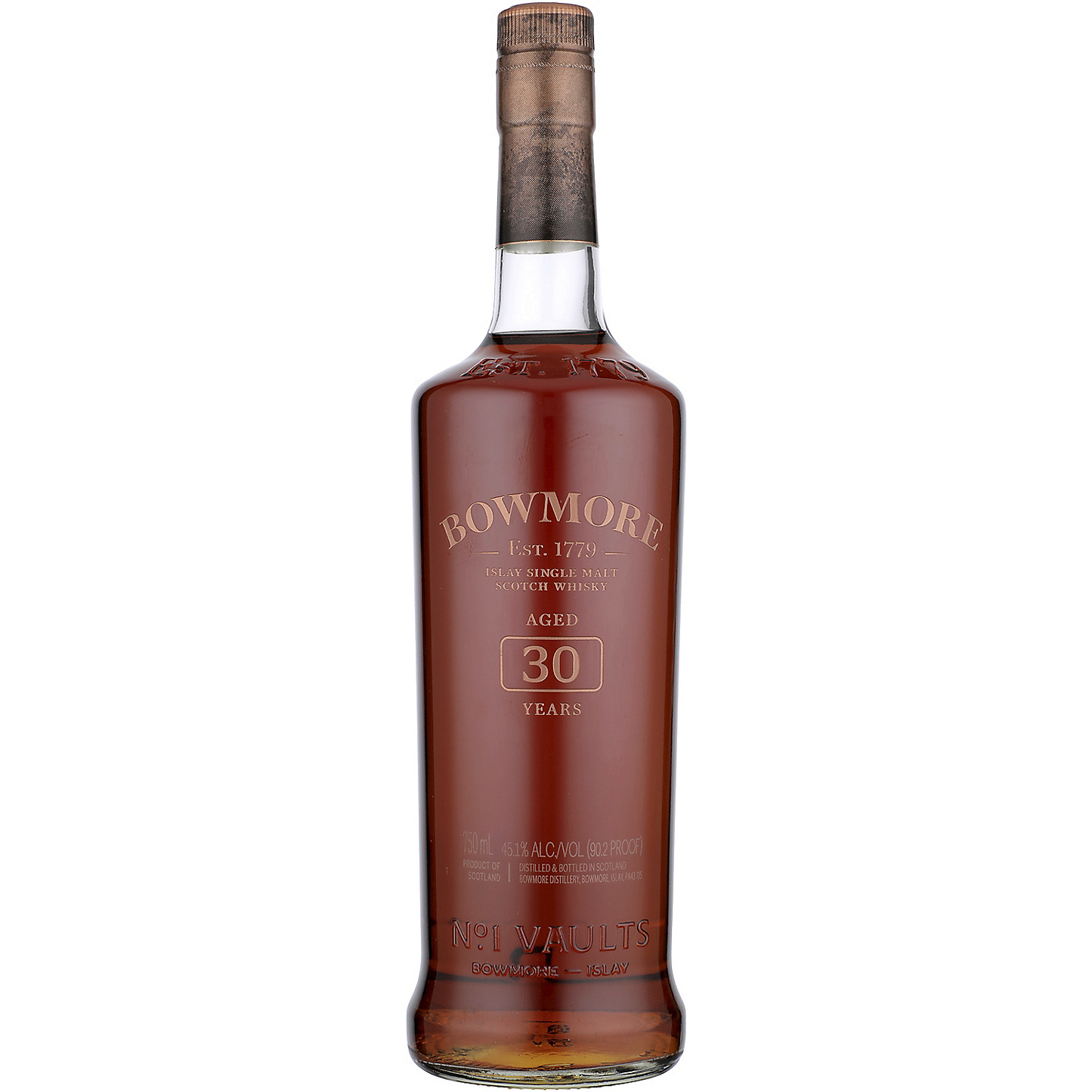 BOWMORE SINGLE MALT SCOTCH NO. 1 VAULTS 30 YR 90.2 750ML