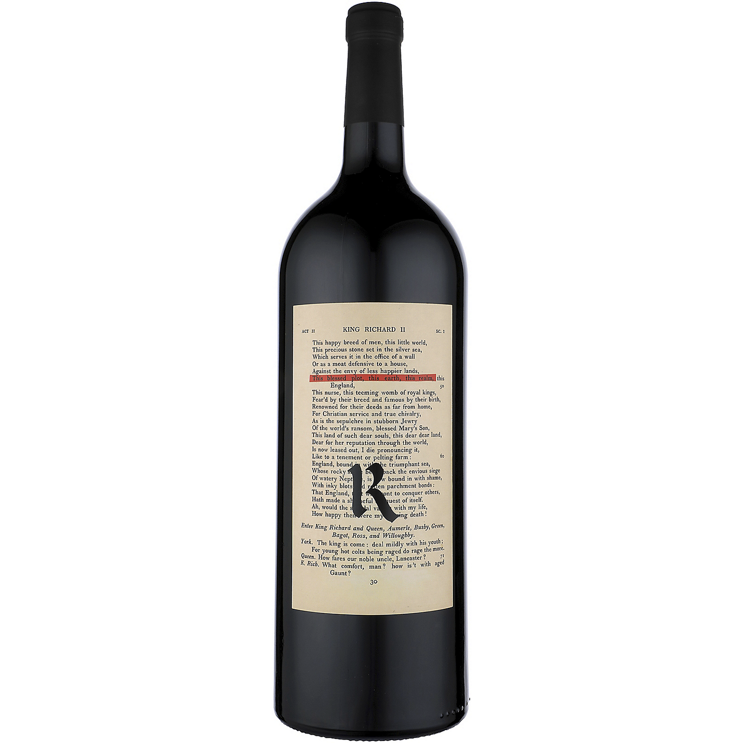 REALM CELLARS RED WINE THE BARD NAPA VALLEY 2021 1.5L