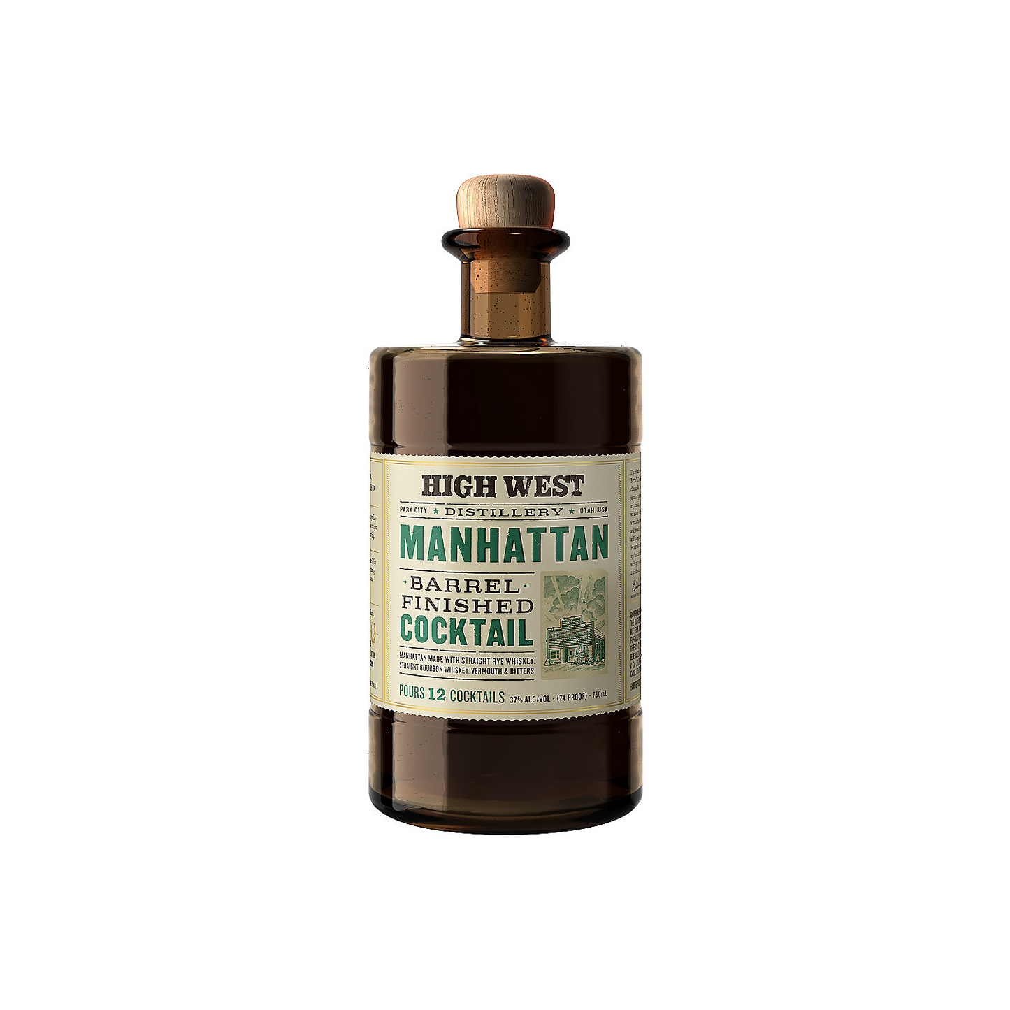 HIGH WEST MANHATTAN BARREL FINISHED COCKTAIL 74 750ML
