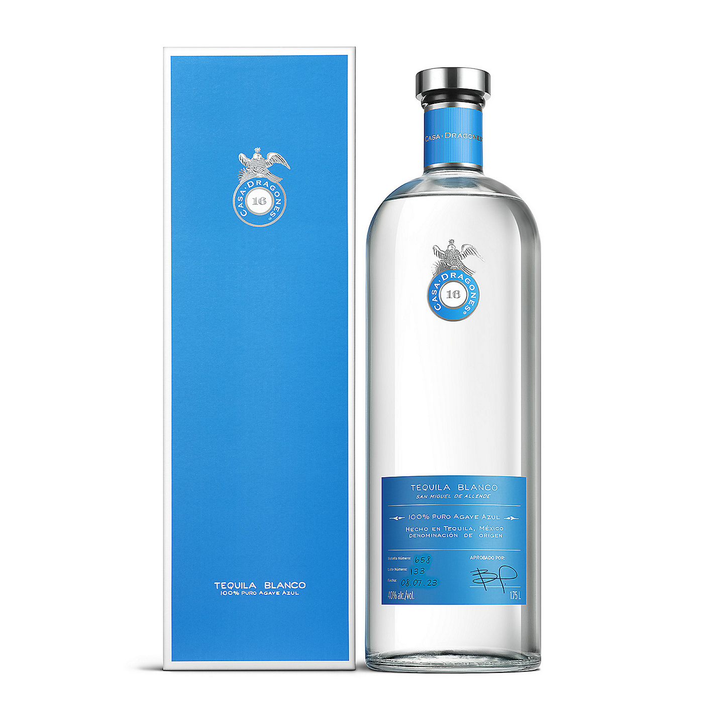 CASA DRAGONES TEQUILA BLANCO 80 W/ BOX 375ML