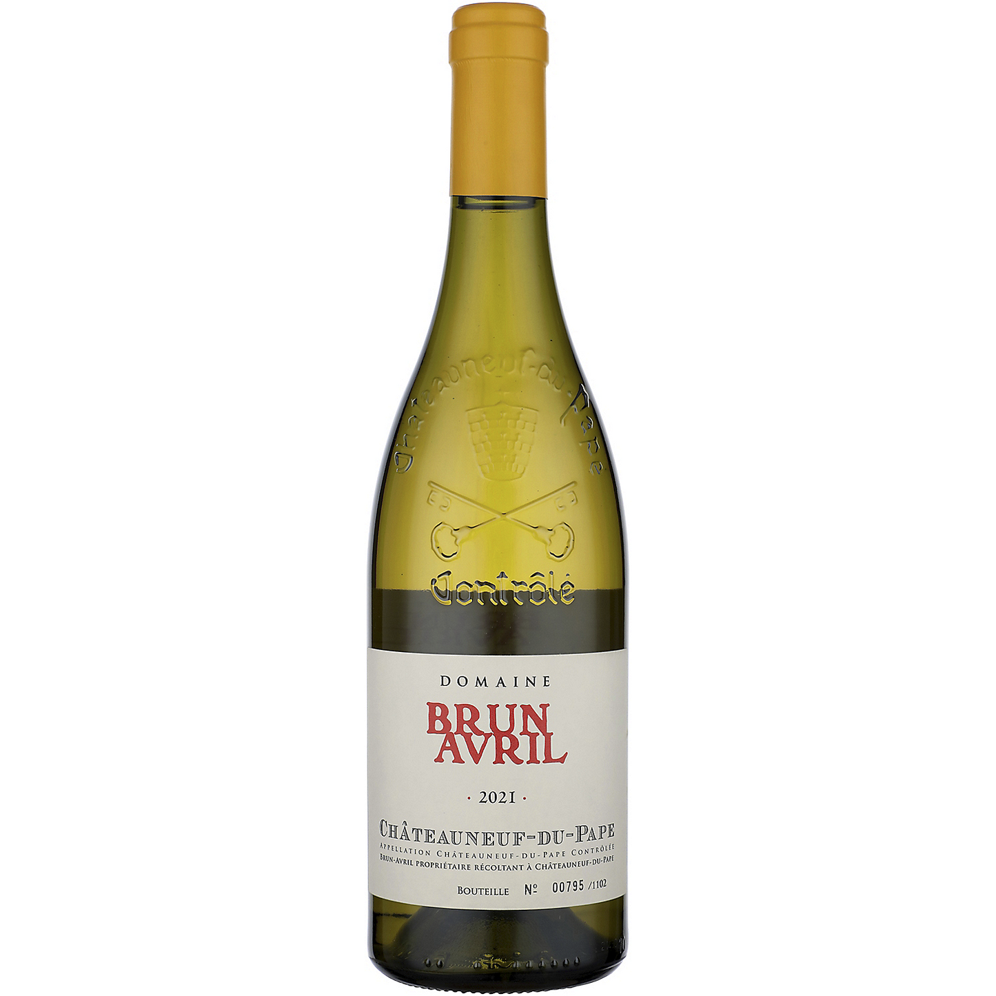 DOMAINE BRUN AVRIL CHATEAUNEUF DU PAPE BLANC 2021 750ML