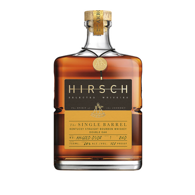 HIRSCH STRAIGHT BOURBON SINGLE BARREL DOUBLE OAK 112.2 750ML