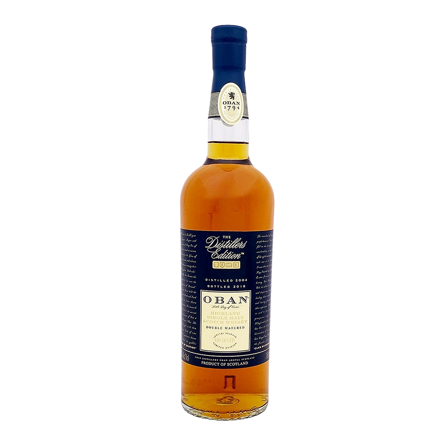 OBAN SINGLE MALT SCOTCH THE DISTILLERS EDITION DOUBLE MATURED 86 750ML