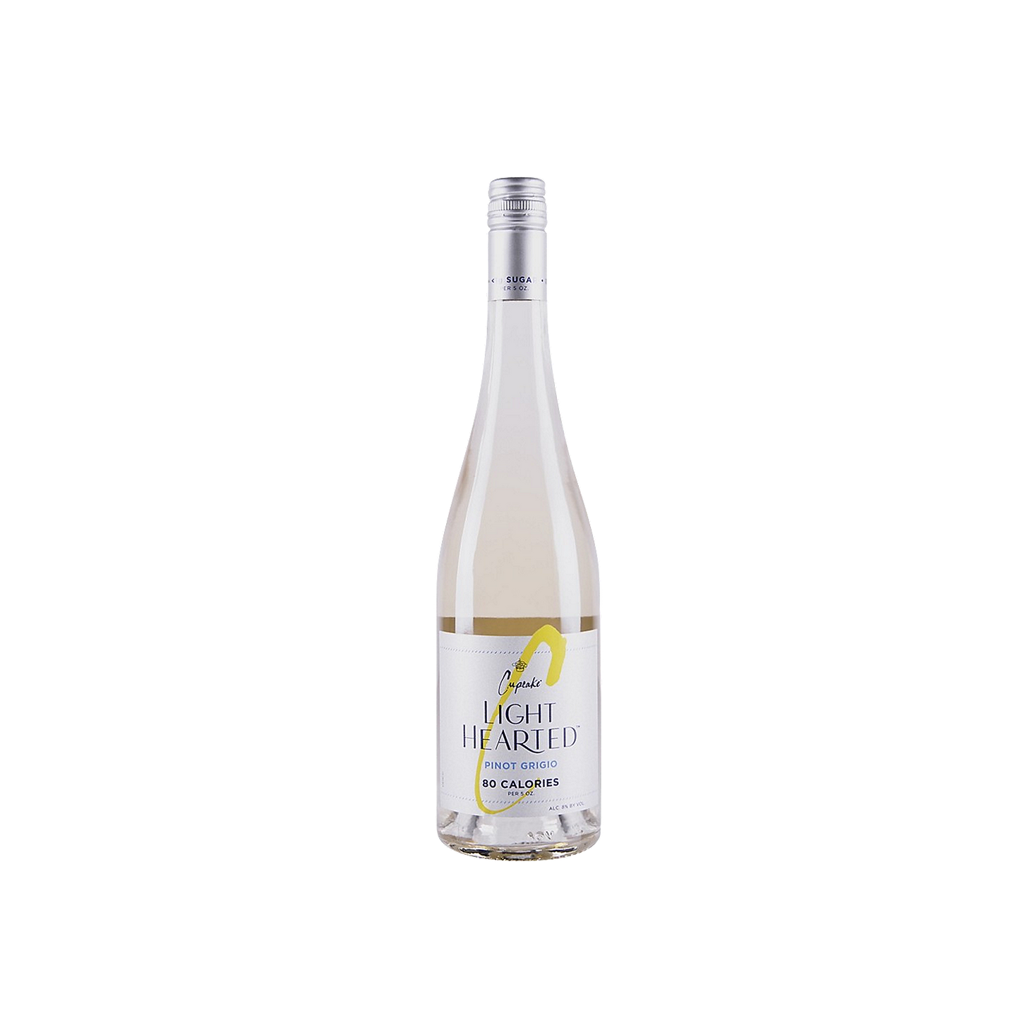 CUPCAKE PINOT GRIGIO LIGHT HEARTED 80 CALORIES PER 5 OZ CALIFORNIA 750ML