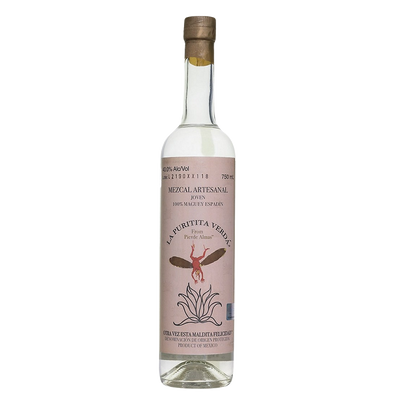 PIERDE ALMAS MEZCAL JOVEN MAGUEY ESPADIN LA PURITITA VERDA 80 750ML