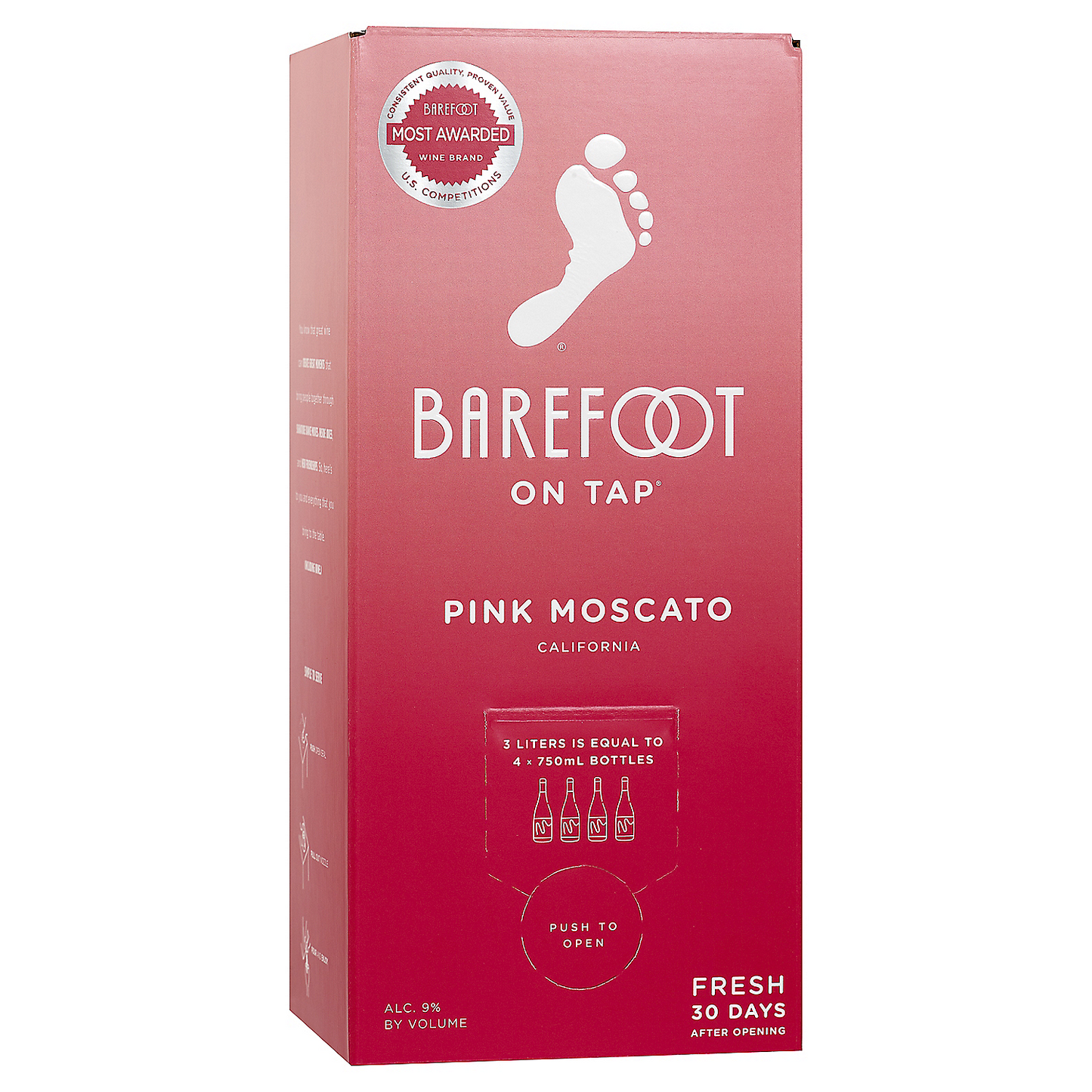 BAREFOOT PINK MOSCATO CALIFORNIA 3L